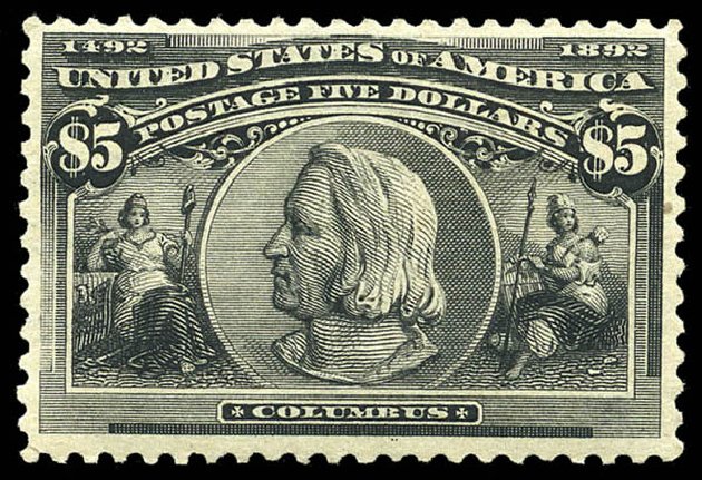 Prices of US Stamps Scott #245 - US$5.00 1893 Columbian Exposition. Matthew Bennett International, Feb 2015, Sale 351, Lot 144
