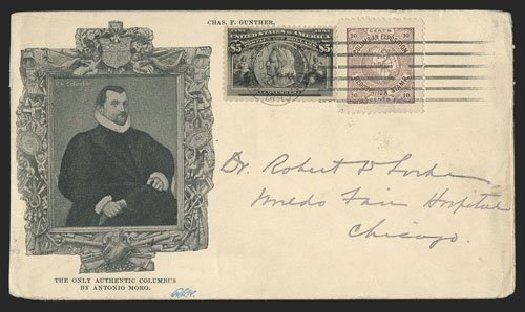 Prices of US Stamp Scott Catalogue 245: 1893 US$5.00 Columbian Exposition. Spink Shreves Galleries, Nov 2012, Sale 141, Lot 114