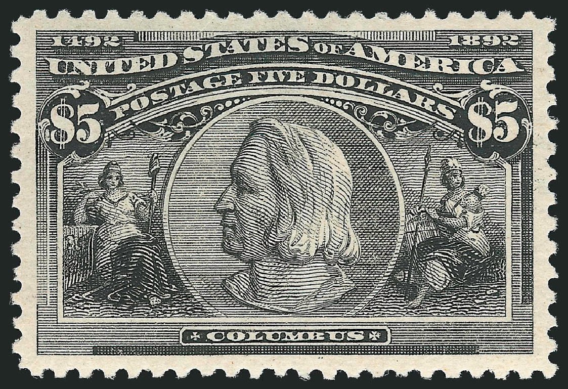 Value of US Stamps Scott # 245: US$5.00 1893 Columbian Exposition. Robert Siegel Auction Galleries, Nov 2012, Sale 1034, Lot 225