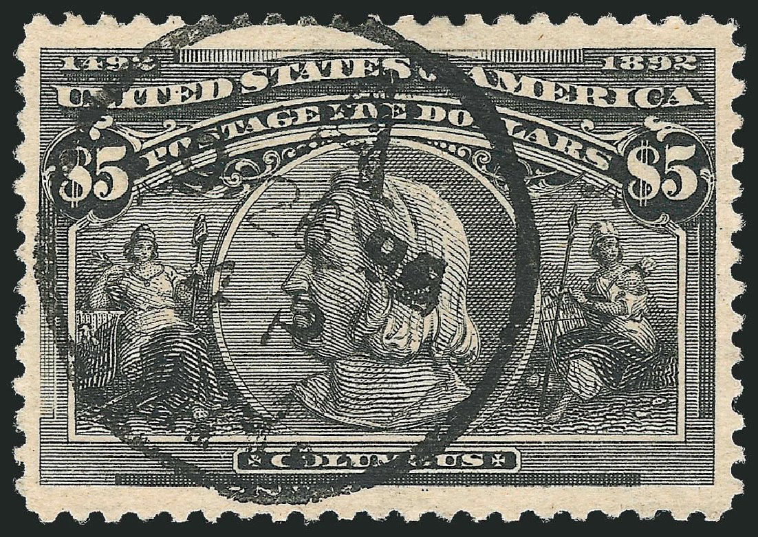 Cost of US Stamps Scott Catalog 245 - 1893 US$5.00 Columbian Exposition. Robert Siegel Auction Galleries, Dec 2010, Sale 1000, Lot 1146