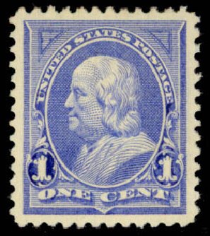 US Stamp Values Scott Catalog # 246: 1c 1894 Franklin. Daniel Kelleher Auctions, Mar 2013, Sale 635, Lot 369