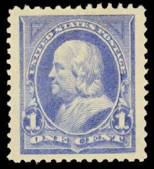 Price of US Stamps Scott 246 - 1894 1c Franklin. Daniel Kelleher Auctions, Apr 2013, Sale 636, Lot 209