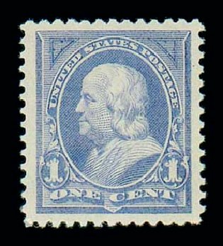 US Stamps Price Scott #246 - 1c 1894 Franklin. Matthew Bennett International, Dec 2007, Sale 325, Lot 1770