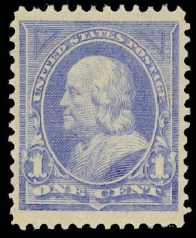 Prices of US Stamp Scott Catalogue #246 - 1c 1894 Franklin. Daniel Kelleher Auctions, Apr 2012, Sale 629, Lot 252