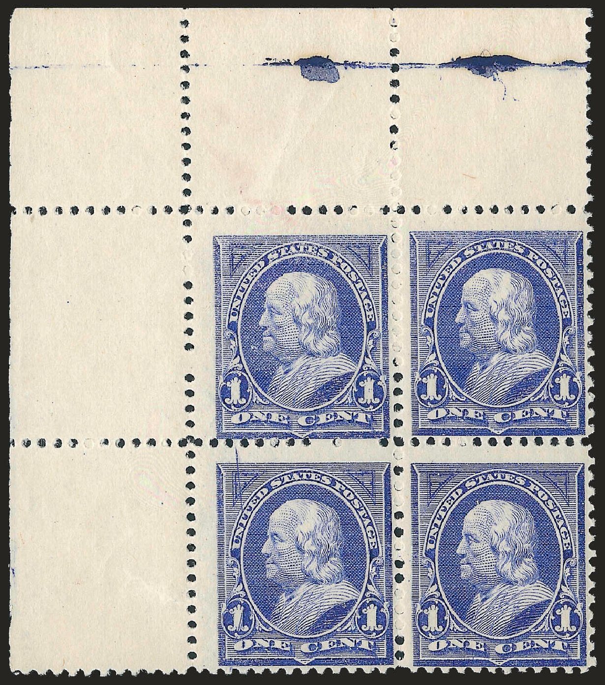 Price of US Stamps Scott Catalogue 246: 1894 1c Franklin. Robert Siegel Auction Galleries, Dec 2009, Sale 977, Lot 272