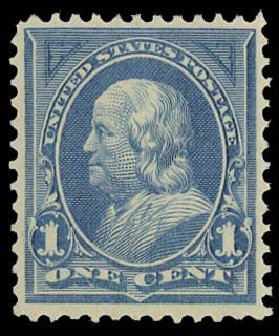 Prices of US Stamp Scott Catalogue 247 - 1894 1c Franklin. Daniel Kelleher Auctions, Jun 2012, Sale 630, Lot 1567