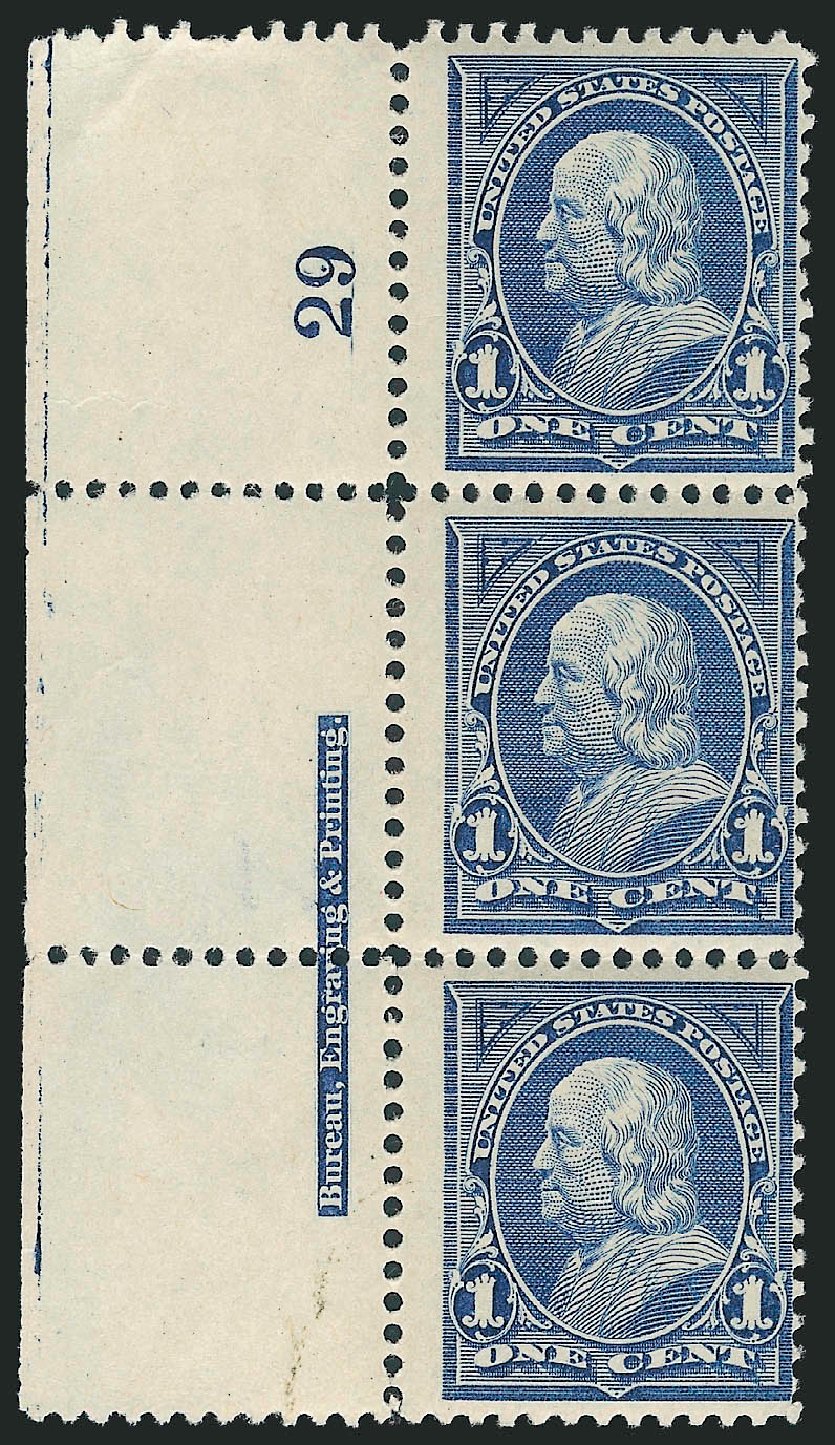 US Stamps Values Scott #247: 1894 1c Franklin. Robert Siegel Auction Galleries, Dec 2009, Sale 977, Lot 277