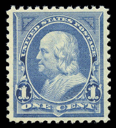 US Stamps Value Scott Cat. 247 - 1894 1c Franklin. Matthew Bennett International, Sep 2010, Sale 331, Lot 608