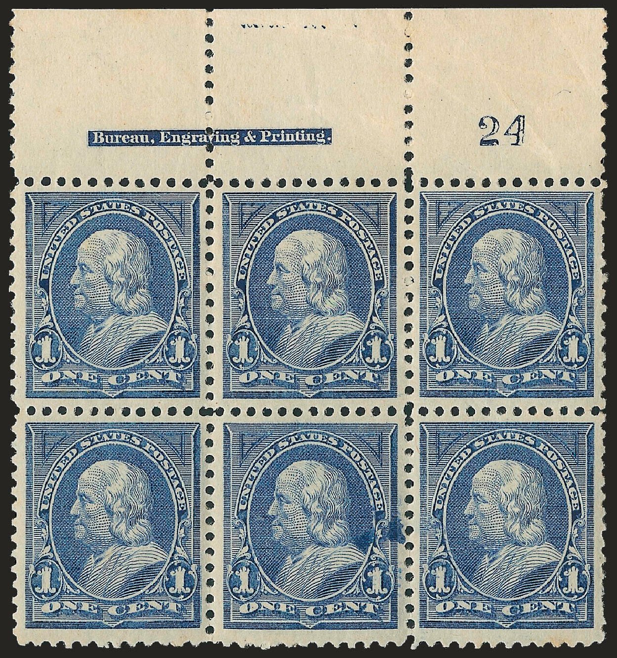 Price of US Stamp Scott # 247 - 1c 1894 Franklin. Robert Siegel Auction Galleries, Dec 2009, Sale 977, Lot 278