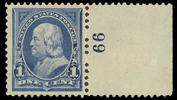US Stamp Values Scott Cat. # 247 - 1c 1894 Franklin. Daniel Kelleher Auctions, Aug 2012, Sale 631, Lot 939
