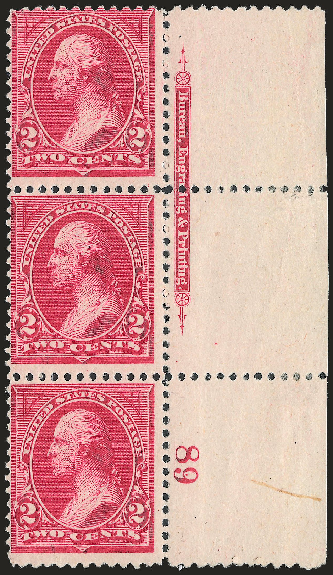Price of US Stamp Scott Catalog # 249 - 1894 2c Washington. Robert Siegel Auction Galleries, Dec 2009, Sale 977, Lot 288