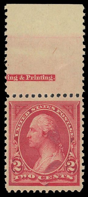 Prices of US Stamp Scott Catalogue 249 - 1894 2c Washington. Daniel Kelleher Auctions, Jun 2012, Sale 630, Lot 1569