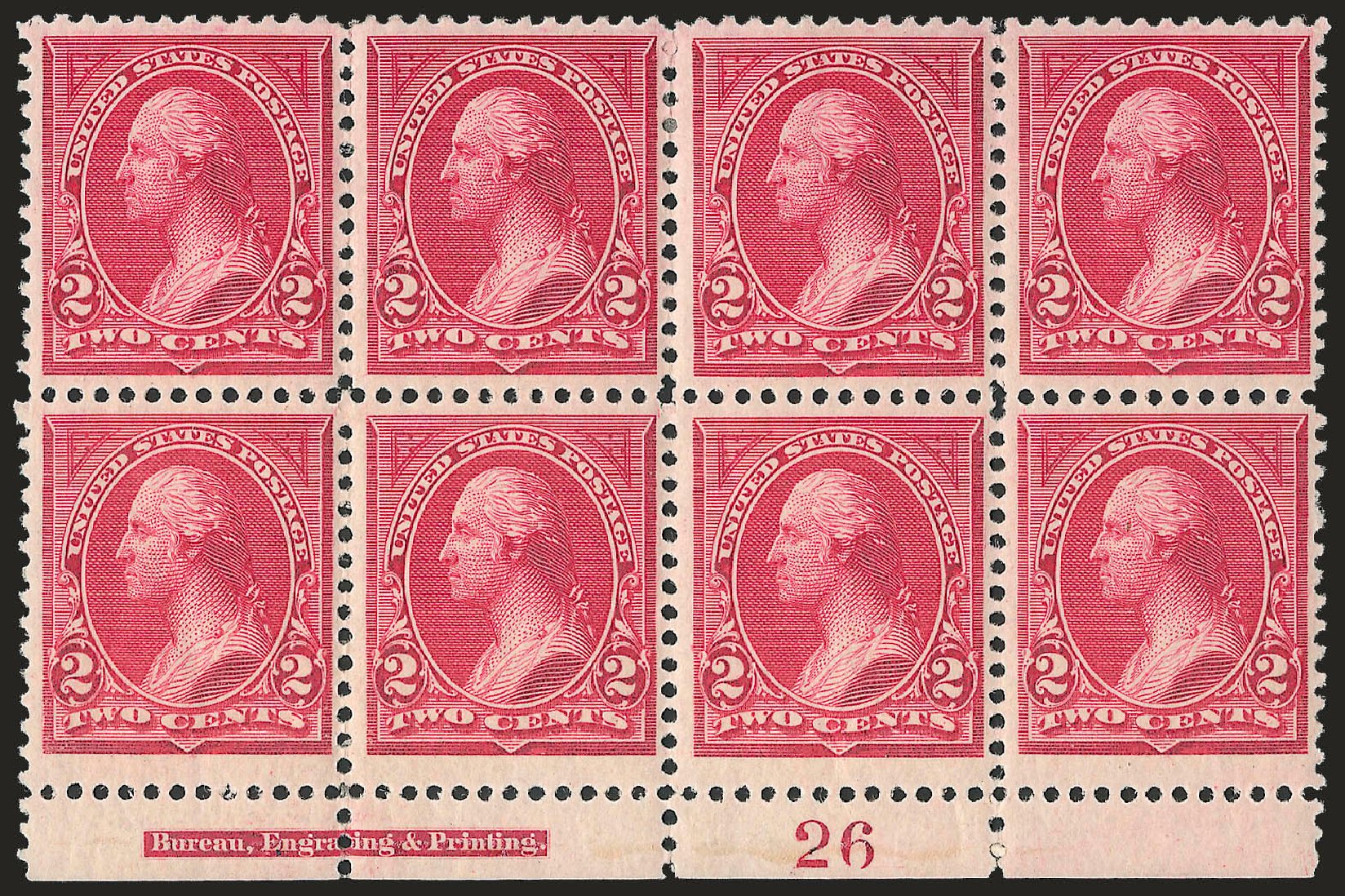 Cost of US Stamps Scott Cat. 249 - 2c 1894 Washington. Robert Siegel Auction Galleries, Dec 2009, Sale 977, Lot 289