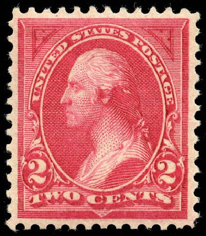 US Stamp Values Scott Catalogue 249: 2c 1894 Washington. Matthew Bennett International, Jun 2008, Sale 328, Lot 780