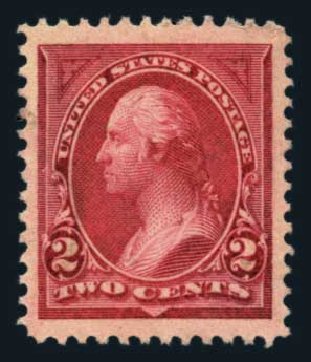 US Stamp Value Scott Cat. #249: 1894 2c Washington. Harmer-Schau Auction Galleries, Aug 2014, Sale 102, Lot 1890