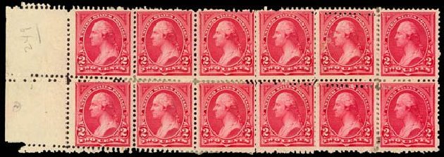 Costs of US Stamp Scott Cat. 249: 1894 2c Washington. Daniel Kelleher Auctions, May 2014, Sale 652, Lot 394
