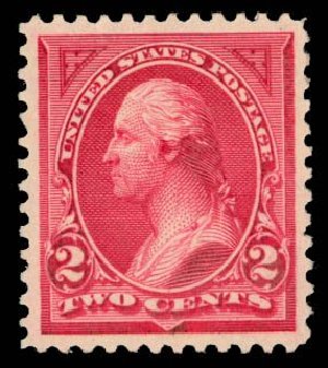 US Stamp Value Scott Cat. #249 - 2c 1894 Washington. Daniel Kelleher Auctions, May 2014, Sale 652, Lot 393