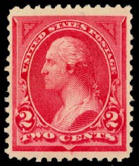 US Stamp Prices Scott 249: 1894 2c Washington. Daniel Kelleher Auctions, May 2014, Sale 653, Lot 2163