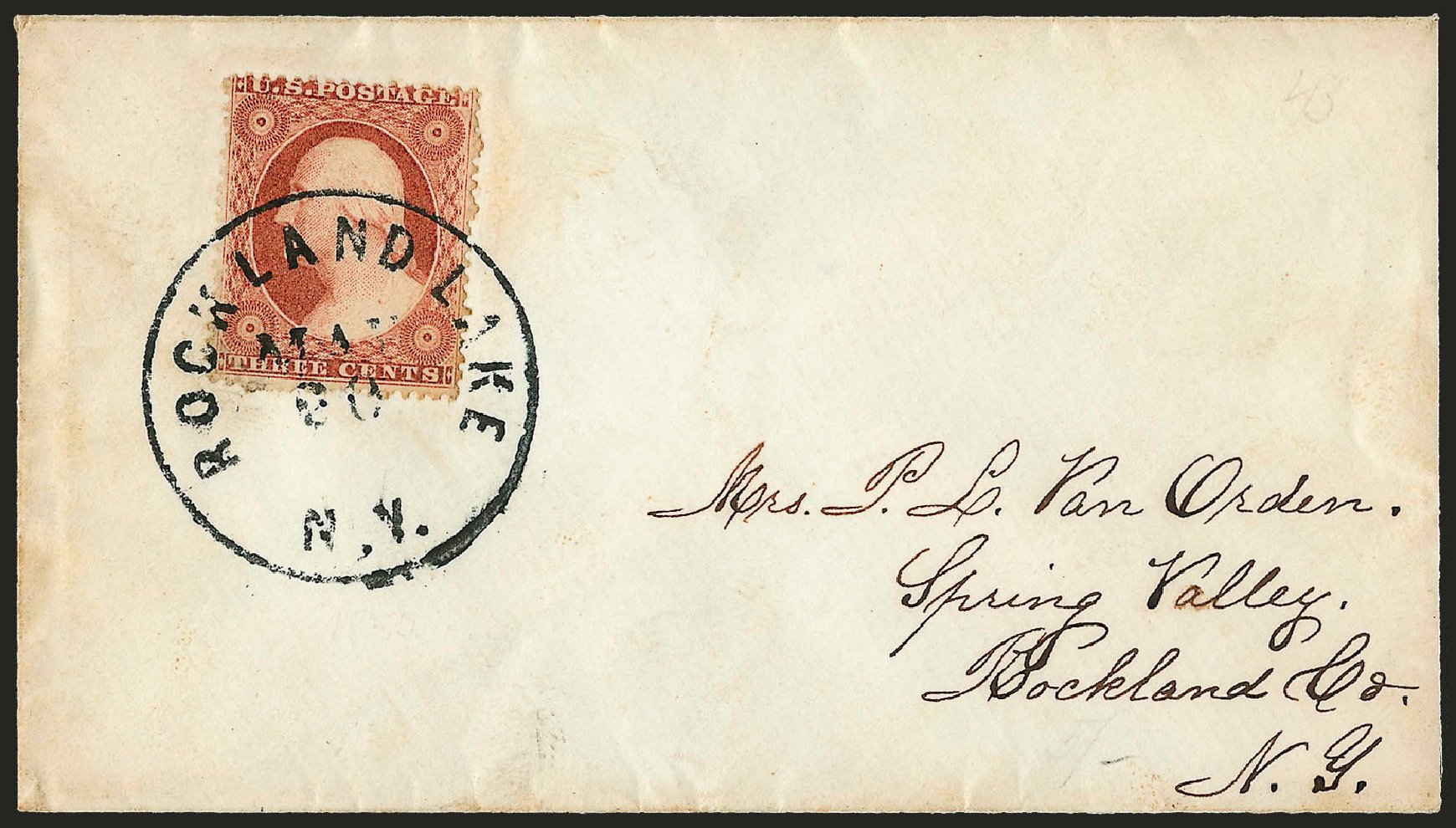 Cost of US Stamps Scott Cat. 25: 1857 3c Washington. Robert Siegel Auction Galleries, Dec 2008, Sale 964, Lot 237