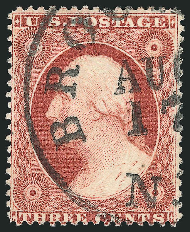 Prices of US Stamp Scott Cat. #25 - 3c 1857 Washington. Robert Siegel Auction Galleries, Dec 2011, Sale 1017, Lot 489