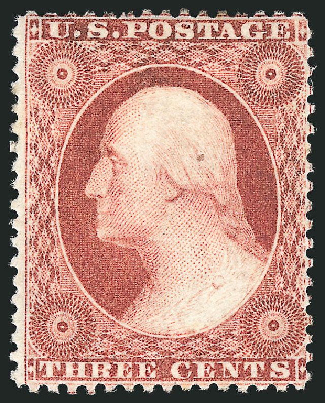 Value of US Stamp Scott Catalogue 25: 3c 1857 Washington. Robert Siegel Auction Galleries, Mar 2012, Sale 1021, Lot 159