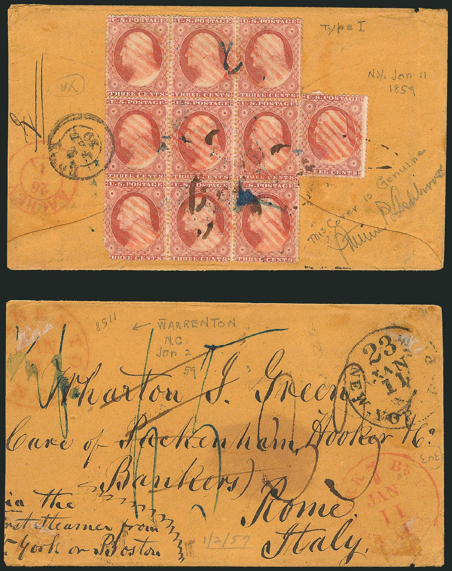 Prices of US Stamp Scott Cat. # 25 - 3c 1857 Washington. Robert Siegel Auction Galleries, Oct 2010, Sale 996, Lot 3199