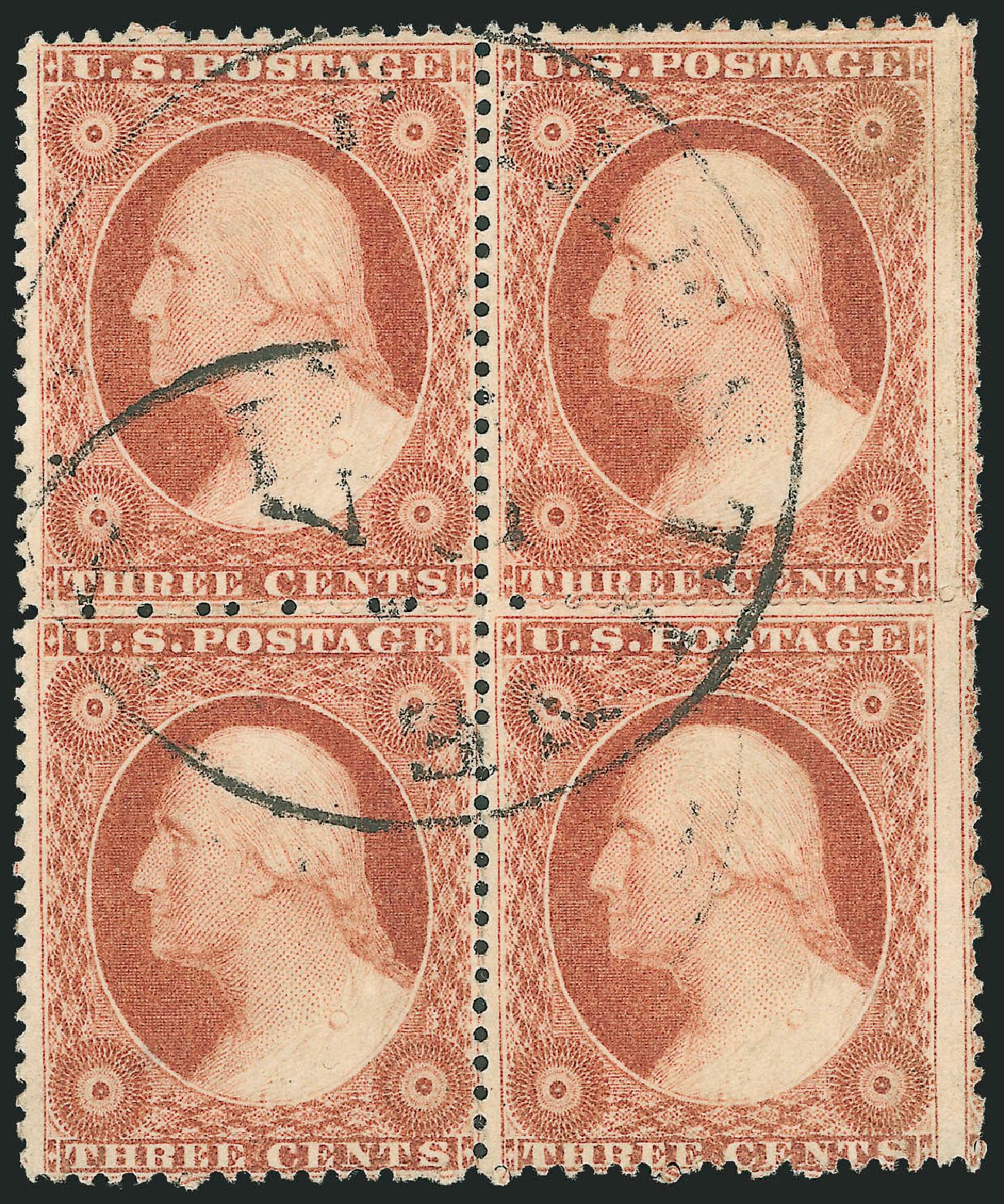 Value of US Stamp Scott # 25 - 3c 1857 Washington. Robert Siegel Auction Galleries, Oct 2010, Sale 997, Lot 5239