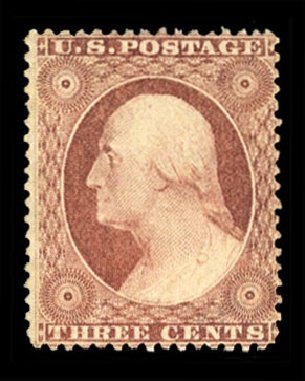 Prices of US Stamp Scott Cat. # 25: 3c 1857 Washington. Cherrystone Auctions, Mar 2010, Sale 201003, Lot 40