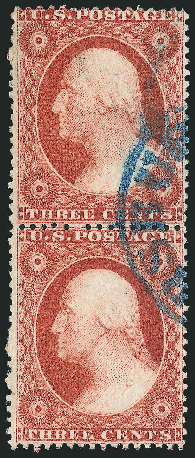 US Stamps Prices Scott Cat. # 25: 3c 1857 Washington. Robert Siegel Auction Galleries, Dec 2011, Sale 1017, Lot 490