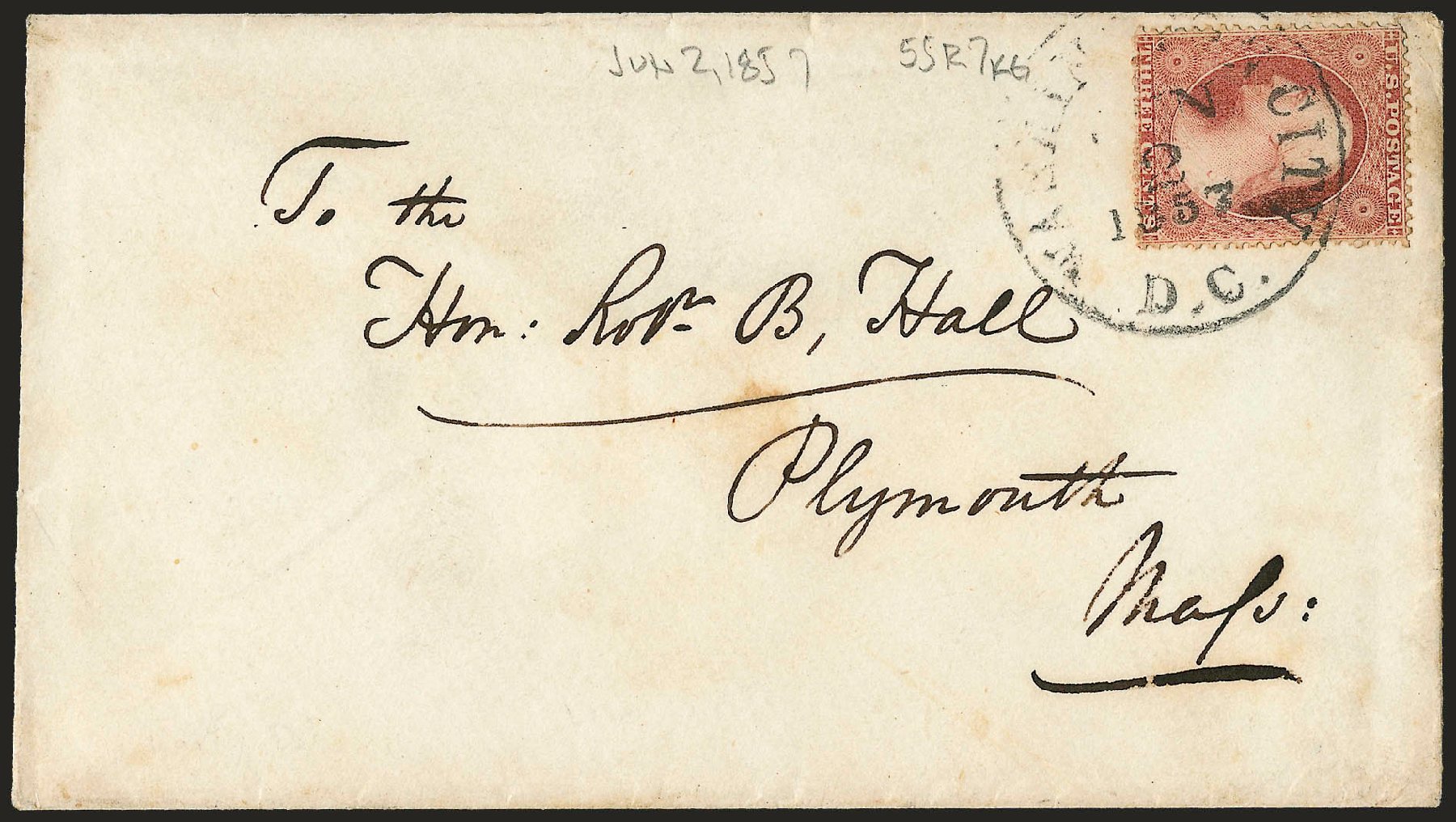 US Stamp Value Scott Catalogue # 25: 3c 1857 Washington. Robert Siegel Auction Galleries, Dec 2008, Sale 964, Lot 241