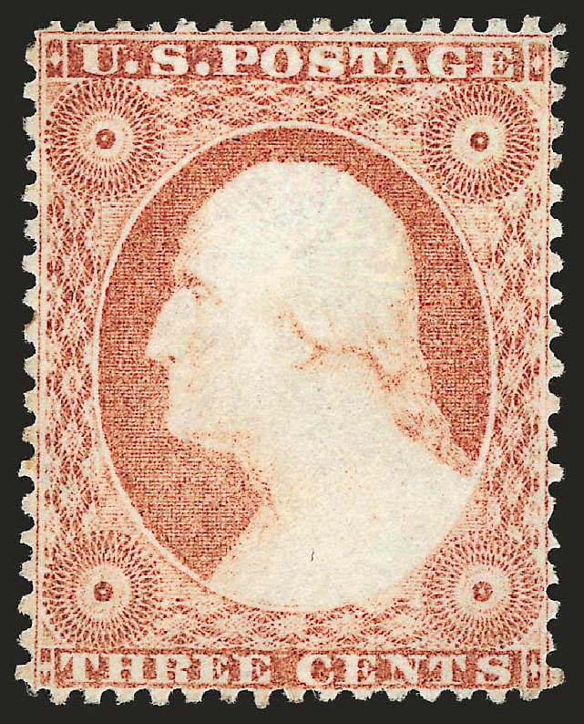 Prices of US Stamps Scott Catalogue #25: 1857 3c Washington. Robert Siegel Auction Galleries, Jan 2009, Sale 968, Lot 31