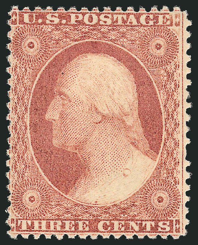 US Stamp Price Scott Cat. # 25 - 1857 3c Washington. Robert Siegel Auction Galleries, Feb 2010, Sale 983, Lot 21
