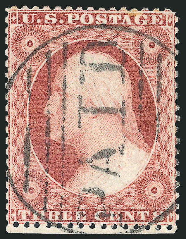 US Stamps Value Scott # 25 - 3c 1857 Washington. Robert Siegel Auction Galleries, Dec 2011, Sale 1017, Lot 494