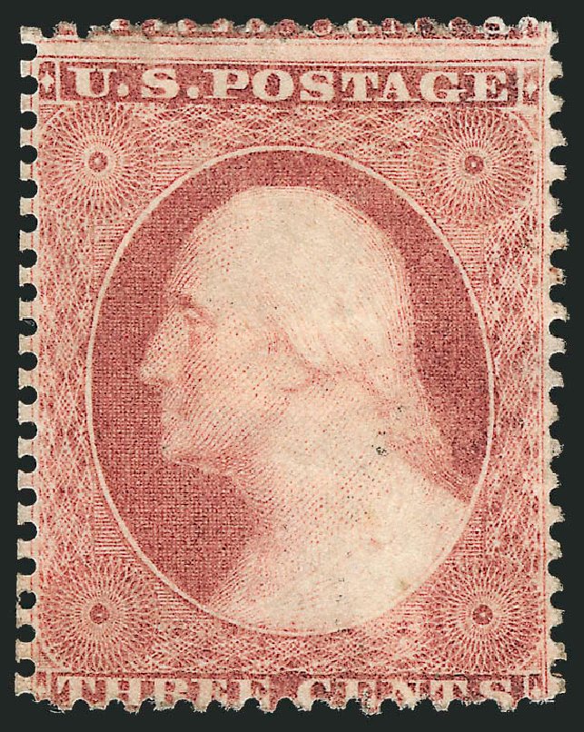 US Stamp Price Scott Cat. 25 - 3c 1857 Washington. Robert Siegel Auction Galleries, Nov 2013, Sale 1061, Lot 3424