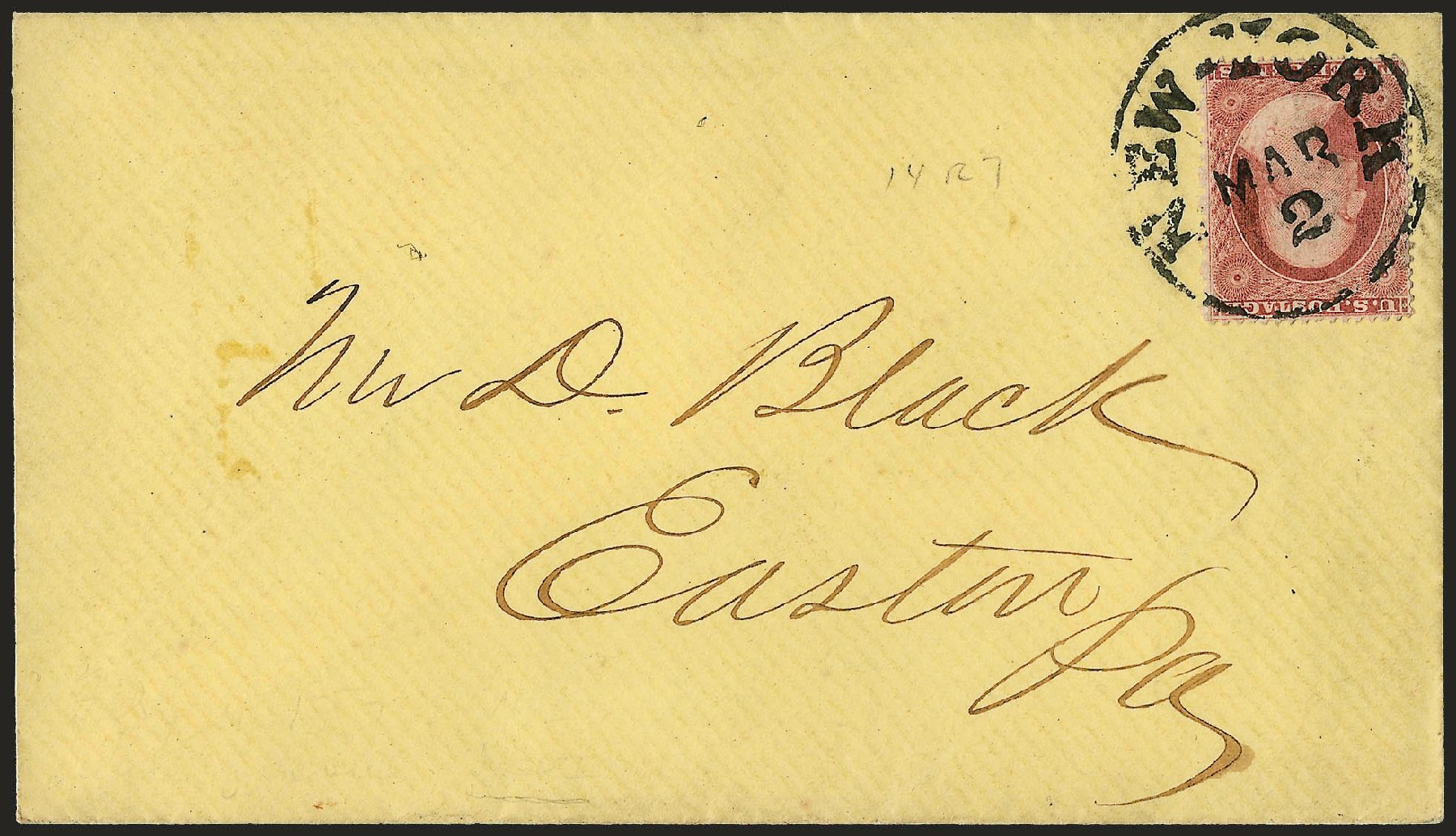 Price of US Stamps Scott Cat. 25 - 1857 3c Washington. Robert Siegel Auction Galleries, Dec 2008, Sale 964, Lot 224