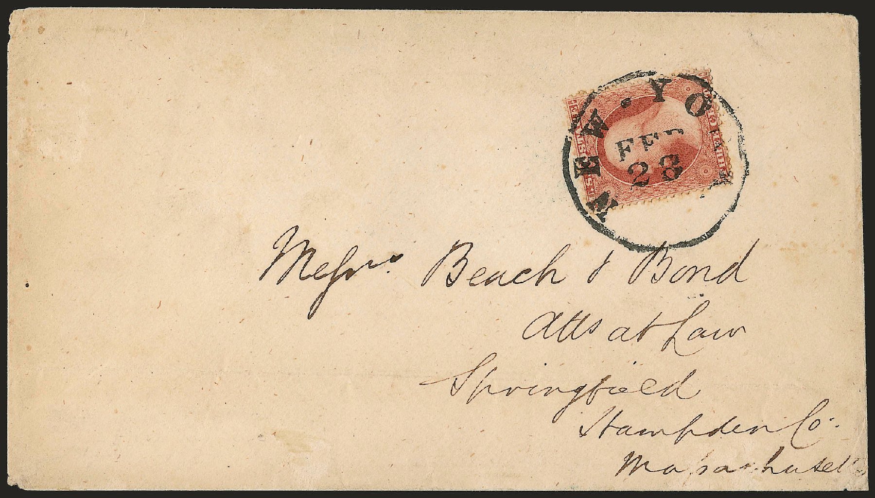 Costs of US Stamps Scott Cat. 25 - 3c 1857 Washington. Robert Siegel Auction Galleries, Dec 2008, Sale 964, Lot 222