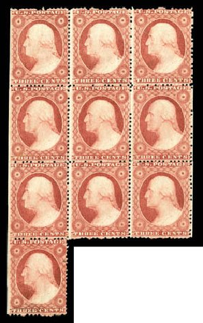 Prices of US Stamps Scott Cat. # 25 - 1857 3c Washington. Matthew Bennett International, Dec 2008, Sale 330, Lot 1453
