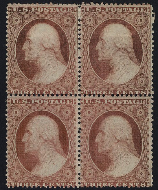 US Stamp Price Scott Catalogue 25 - 1857 3c Washington. Cherrystone Auctions, May 2008, Sale 200805, Lot 73