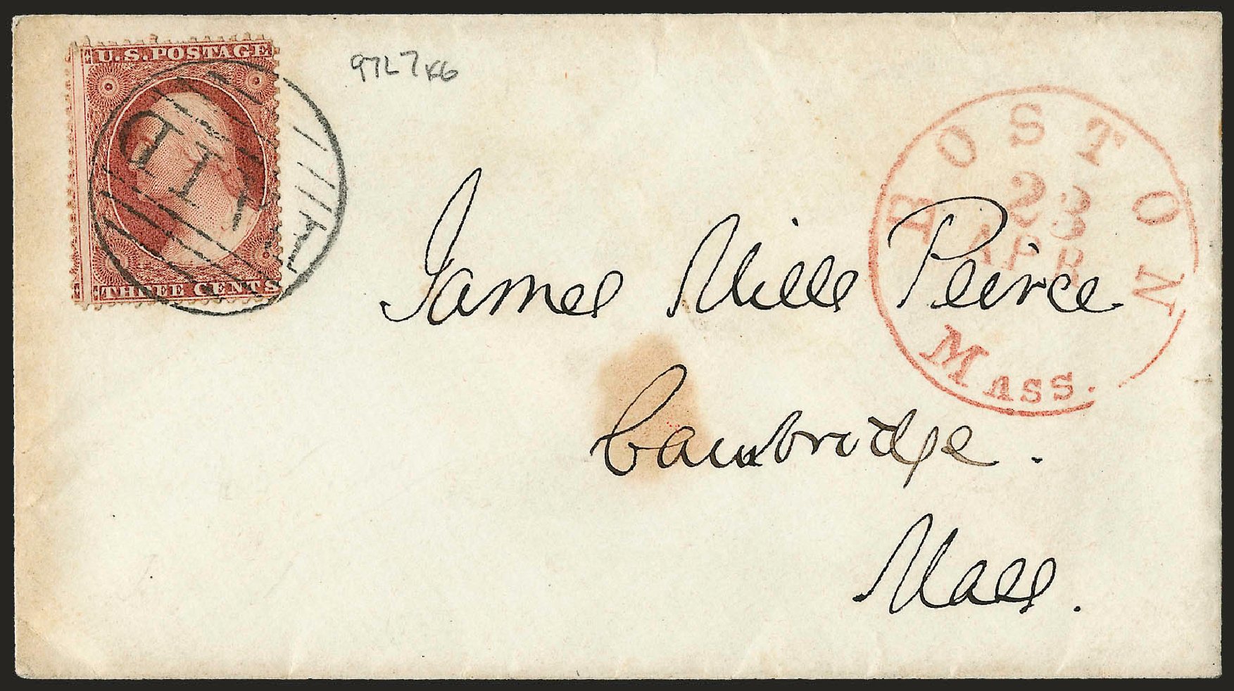 Costs of US Stamp Scott Catalog # 25: 3c 1857 Washington. Robert Siegel Auction Galleries, Dec 2008, Sale 964, Lot 233