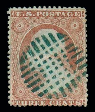 US Stamp Value Scott 25: 3c 1857 Washington. Matthew Bennett International, Dec 2007, Sale 323, Lot 116
