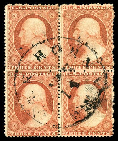 Price of US Stamp Scott Cat. #25: 3c 1857 Washington. Matthew Bennett International, Dec 2008, Sale 330, Lot 1456