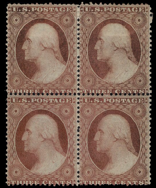 Value of US Stamp Scott Cat. 25 - 3c 1857 Washington. Cherrystone Auctions, Apr 2010, Sale 201004, Lot 66