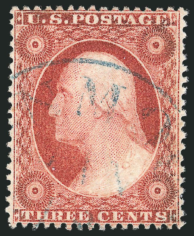 Values of US Stamps Scott 25 - 3c 1857 Washington. Robert Siegel Auction Galleries, Oct 2012, Sale 1032, Lot 3066