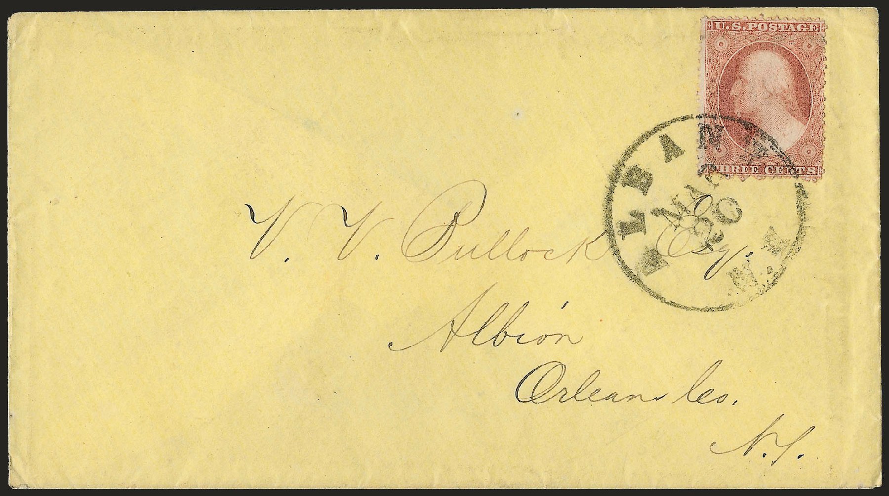 US Stamps Values Scott Catalog 25: 1857 3c Washington. Robert Siegel Auction Galleries, Dec 2008, Sale 964, Lot 226