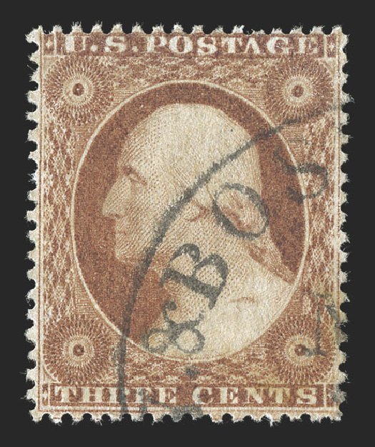 US Stamp Price Scott #25: 3c 1857 Washington. Spink Shreves Galleries, Jul 2012, Sale 140, Lot 86