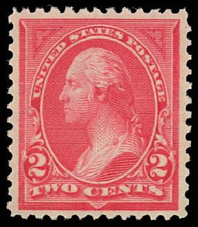 Value of US Stamps Scott Cat. 250 - 2c 1894 Washington. Daniel Kelleher Auctions, Oct 2012, Sale 632, Lot 1160