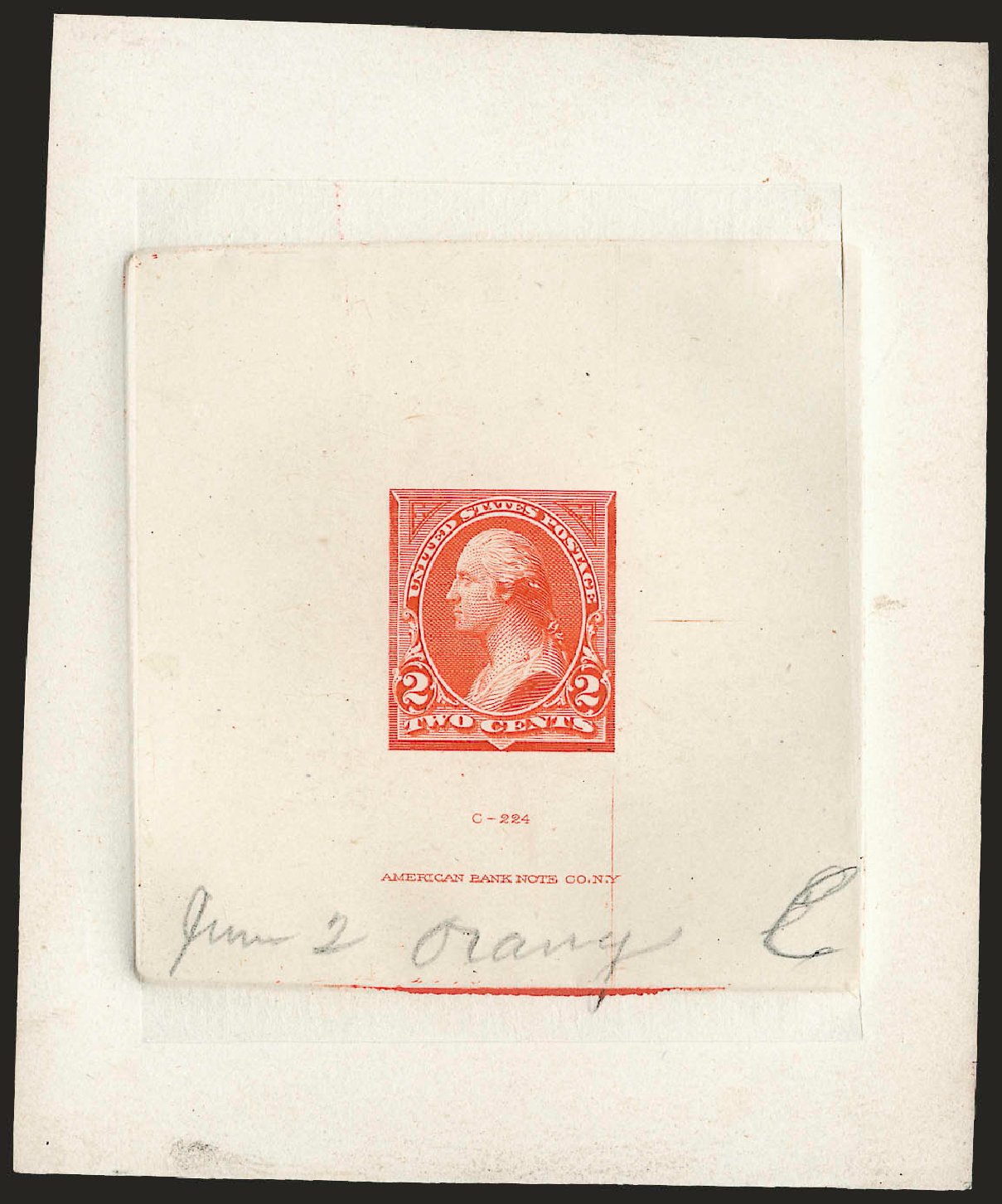 Price of US Stamps Scott Catalog #250: 1894 2c Washington. Robert Siegel Auction Galleries, Dec 2009, Sale 977, Lot 140