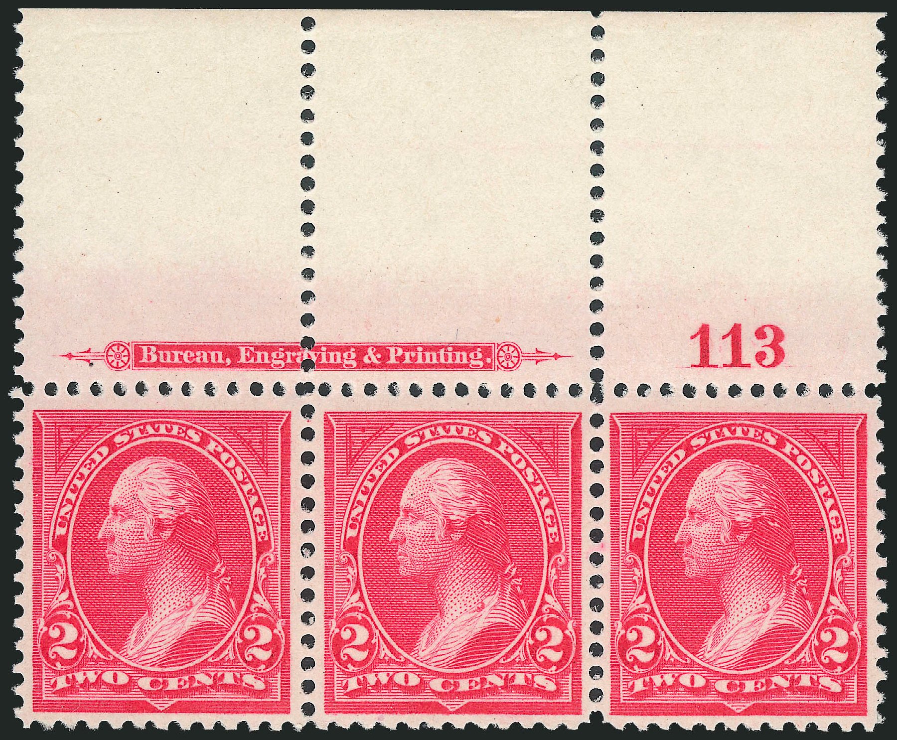 US Stamps Values Scott Catalogue # 250: 2c 1894 Washington. Robert Siegel Auction Galleries, Jun 2011, Sale 1011, Lot 611
