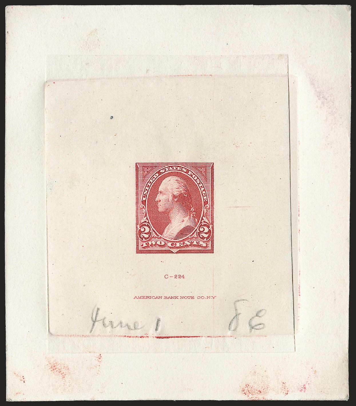 Values of US Stamp Scott Catalogue 250: 1894 2c Washington. Robert Siegel Auction Galleries, Dec 2009, Sale 977, Lot 141