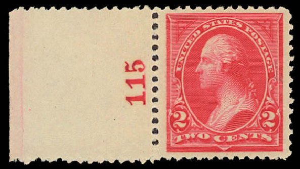 Values of US Stamp Scott Cat. # 250 - 1894 2c Washington. Daniel Kelleher Auctions, Jun 2012, Sale 630, Lot 1574
